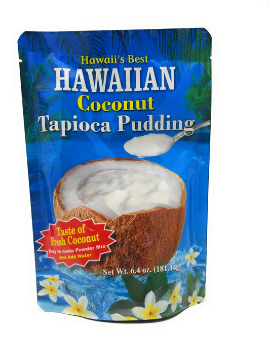 Hawaii's Best Hawaiian Coconut Tapioca Pudding - 6.4oz All-Natural Mix