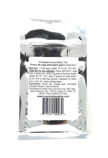 Maui Rainbow Tea Pineapple Guava Black Tea Caffeinated Gourmet Hawaiian 20 Cups