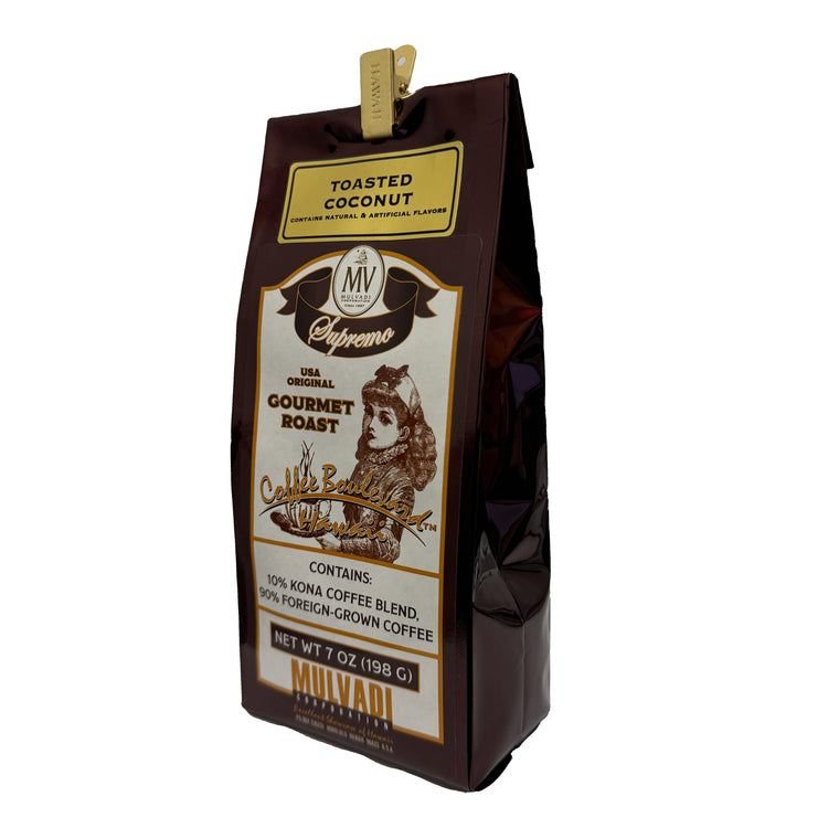 10% Kona Blend Coffee Coconut Ground