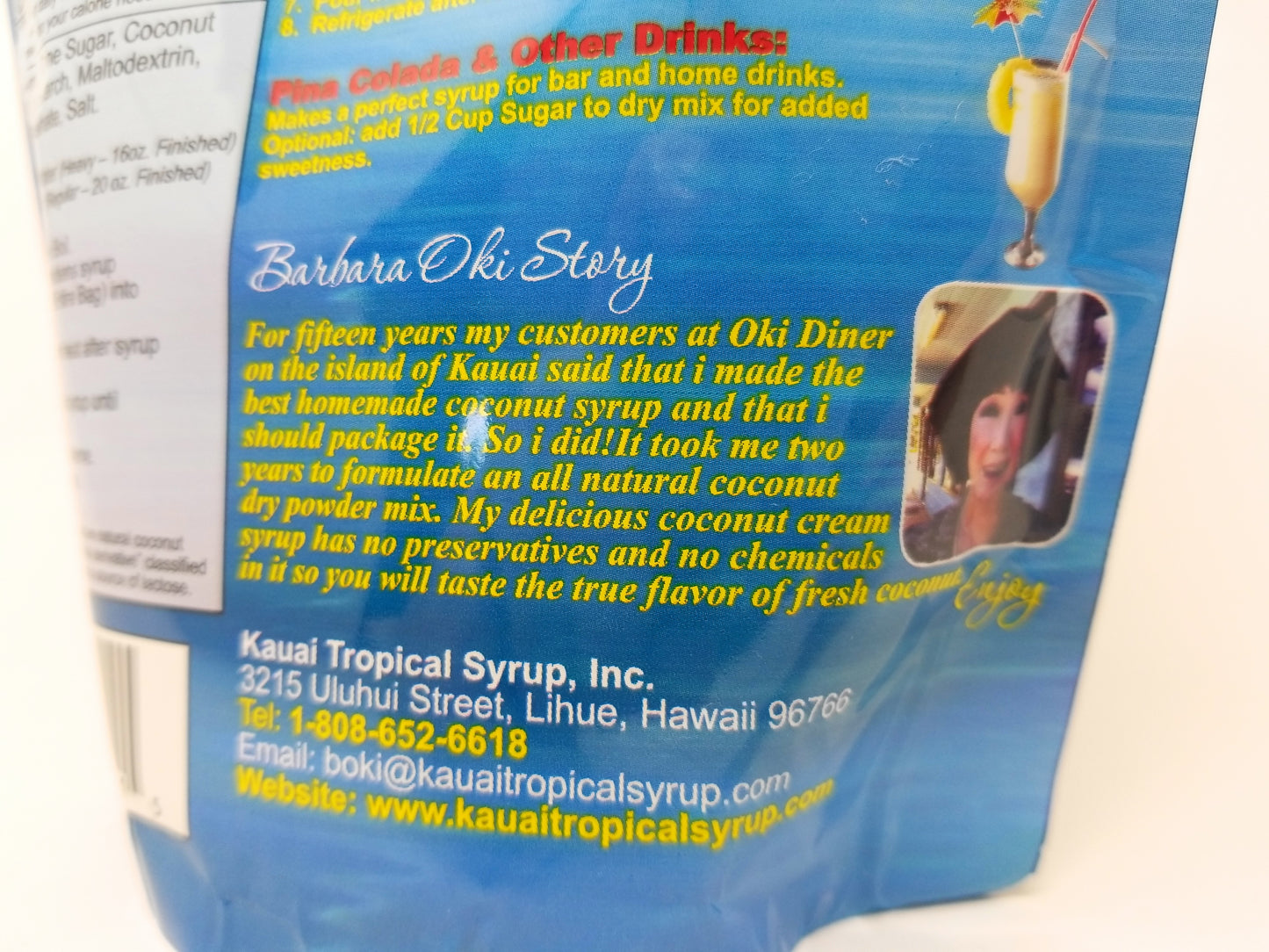 Hawaii's Best Hawaiian Coconut Syrup & Delights - All Natural Mix (8oz)