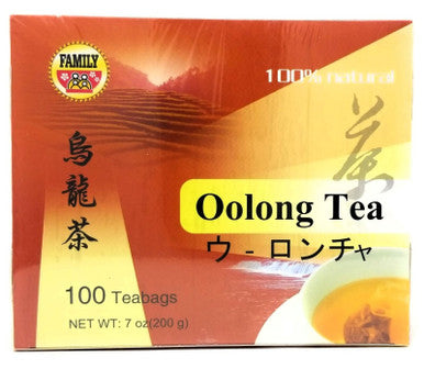 Family Food Co. Oolong Tea 100 Bags 7oz Natural Flavorful Perfect for Any Occasion