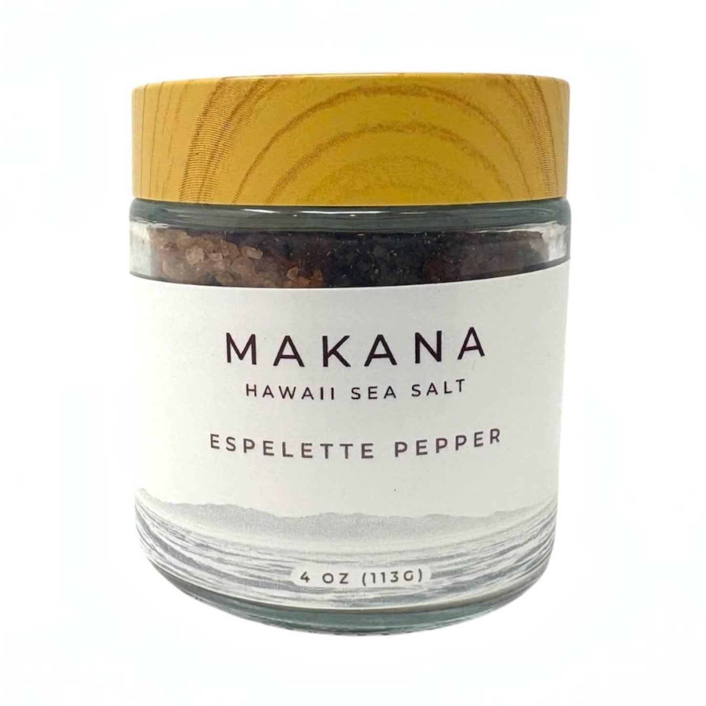 Makana Hawaii Sea Salt Espelette Pepper Finishing Salt 4 oz