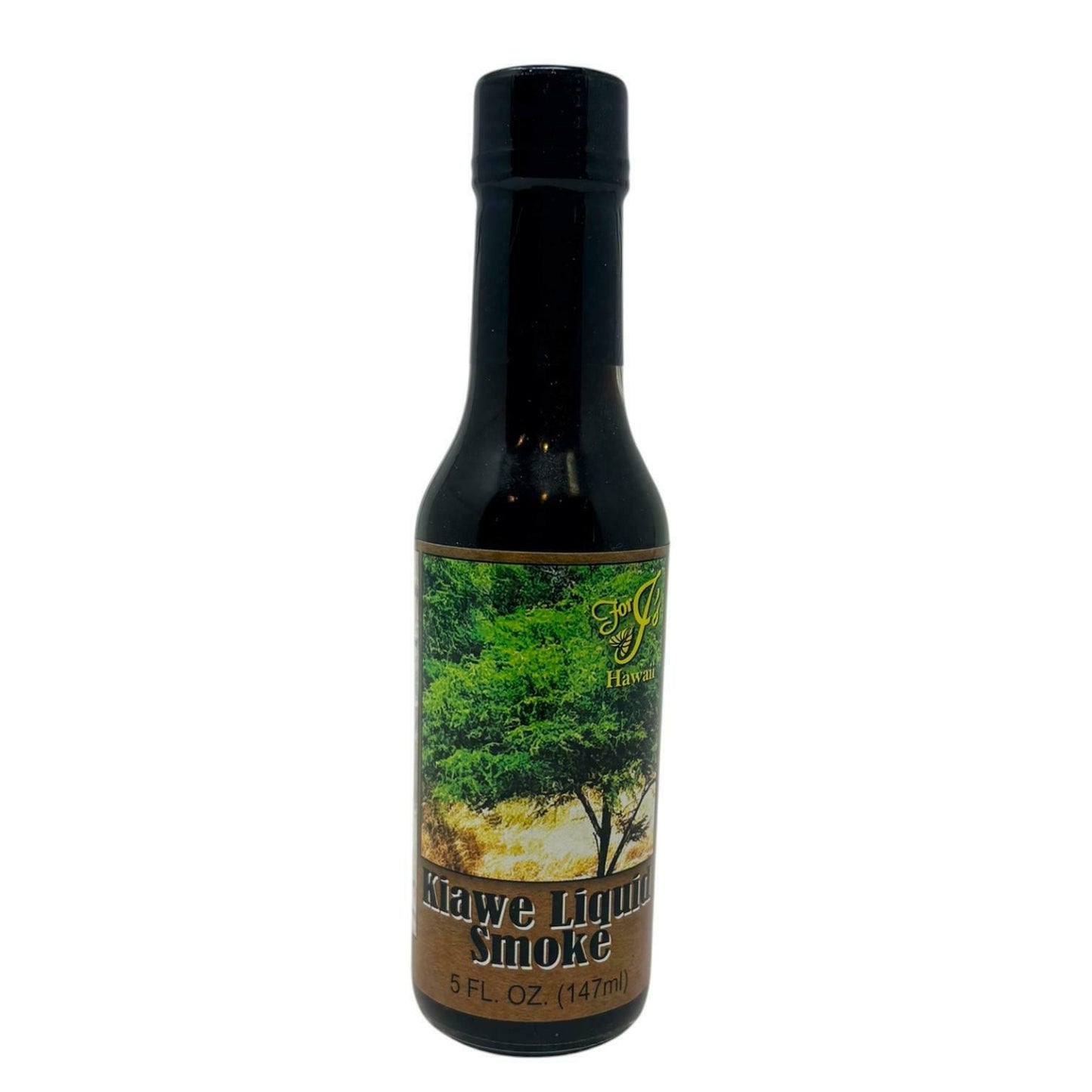 For J's Hawaii Kiawe Liquid Smoke 5 FL. OZ.  - Hawaii Authentic Smoke Flavor