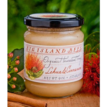9oz Big Island Bees Lehua & Cinnamon Organic Honey